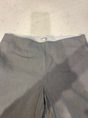 Calvin Klein Gray Pinstripe Dress Pants size 14, inseam 27 inches